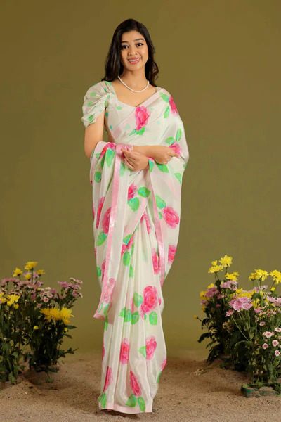 Green Kurti Saree