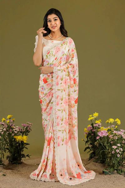 Long Kurti Printed Saree